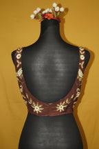 DINI's COCOA FLORA BLOUSE