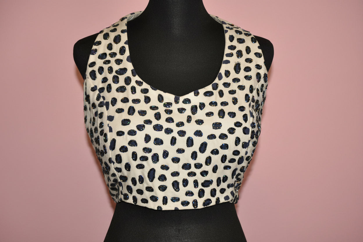 DINI's GRAPHIC GEMSTONE BLOUSE