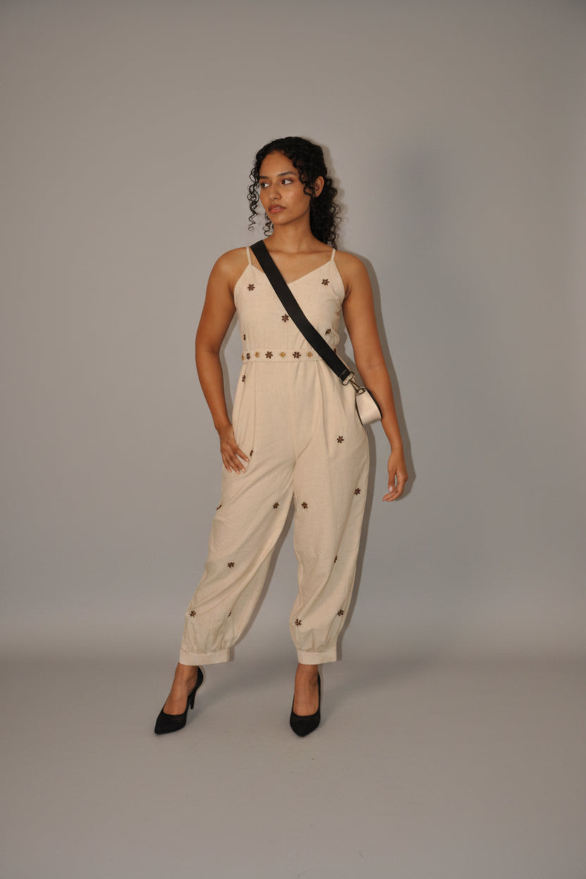 DINI's CHIC - Offwhite Cotton Jumpsuit