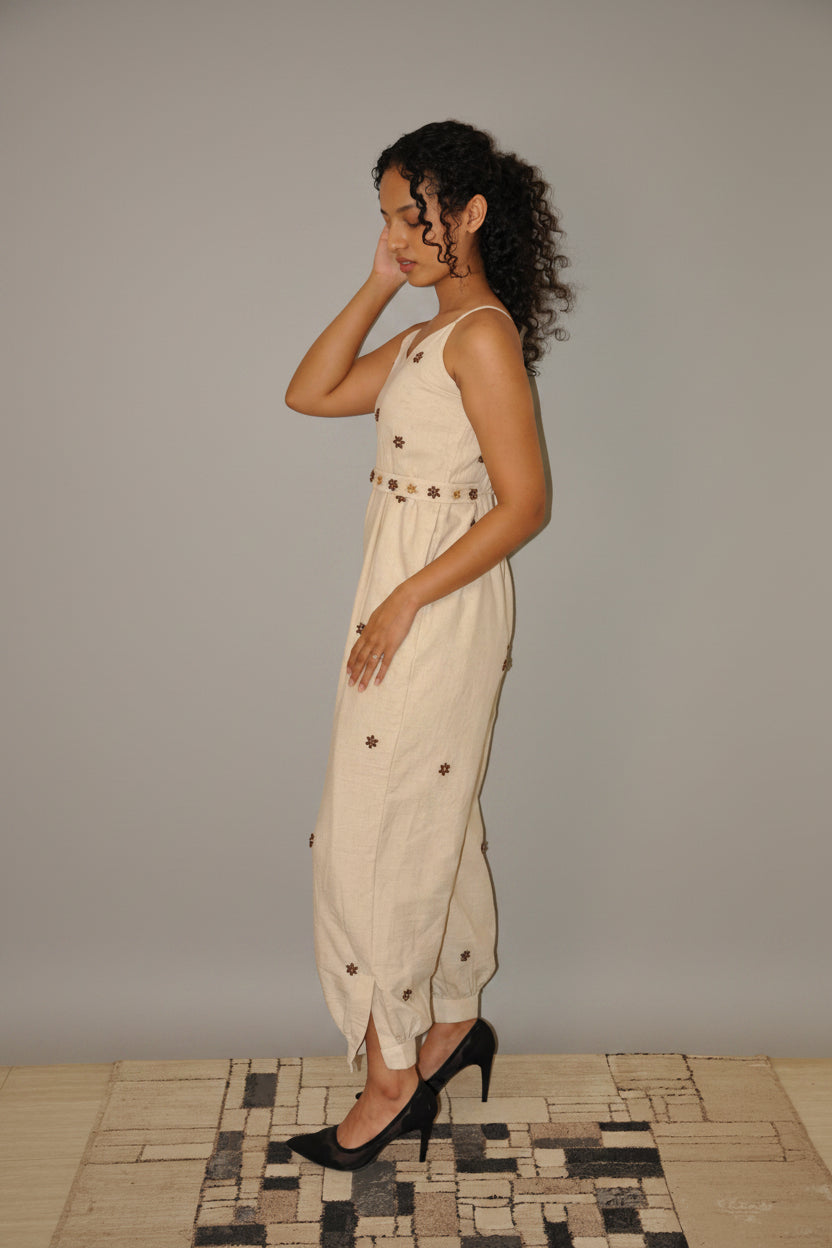 DINI's CHIC - Offwhite Cotton Jumpsuit