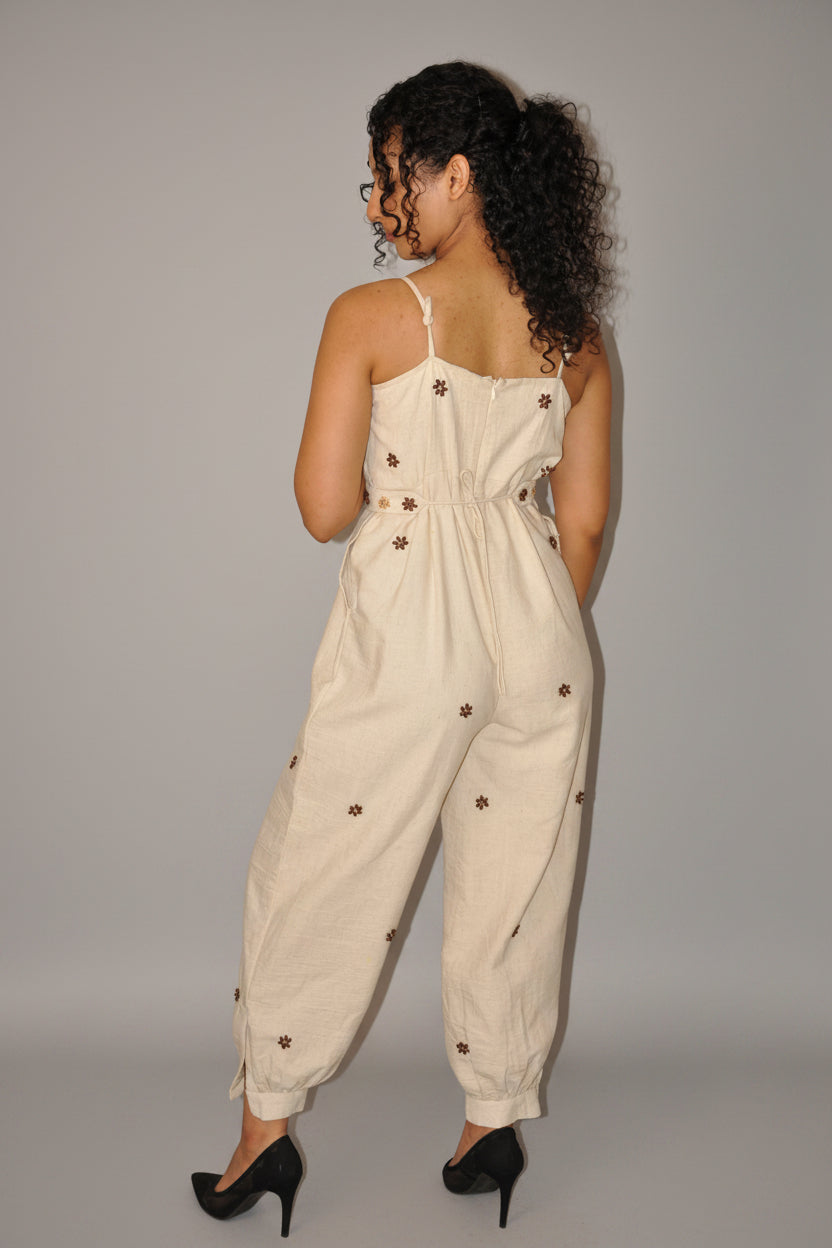 DINI's CHIC - Offwhite Cotton Jumpsuit