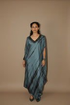 DINI's SLATE SHIBORI KAFTAN