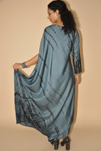 DINI's SLATE SHIBORI KAFTAN