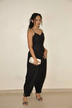 DINI's EBONY - Black Cotton Jumpsuit