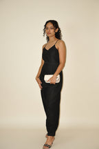 DINI's EBONY - Black Cotton Jumpsuit