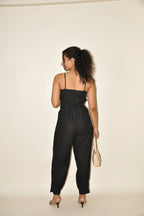 DINI's EBONY - Black Cotton Jumpsuit