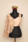DINI's ROSE GOLD PETAL CAPE BLOUSE