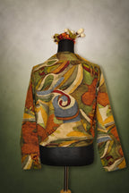 DINI'S MOSAIC EARTH CROP BLAZER