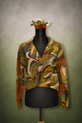 DINI'S MOSAIC EARTH CROP BLAZER