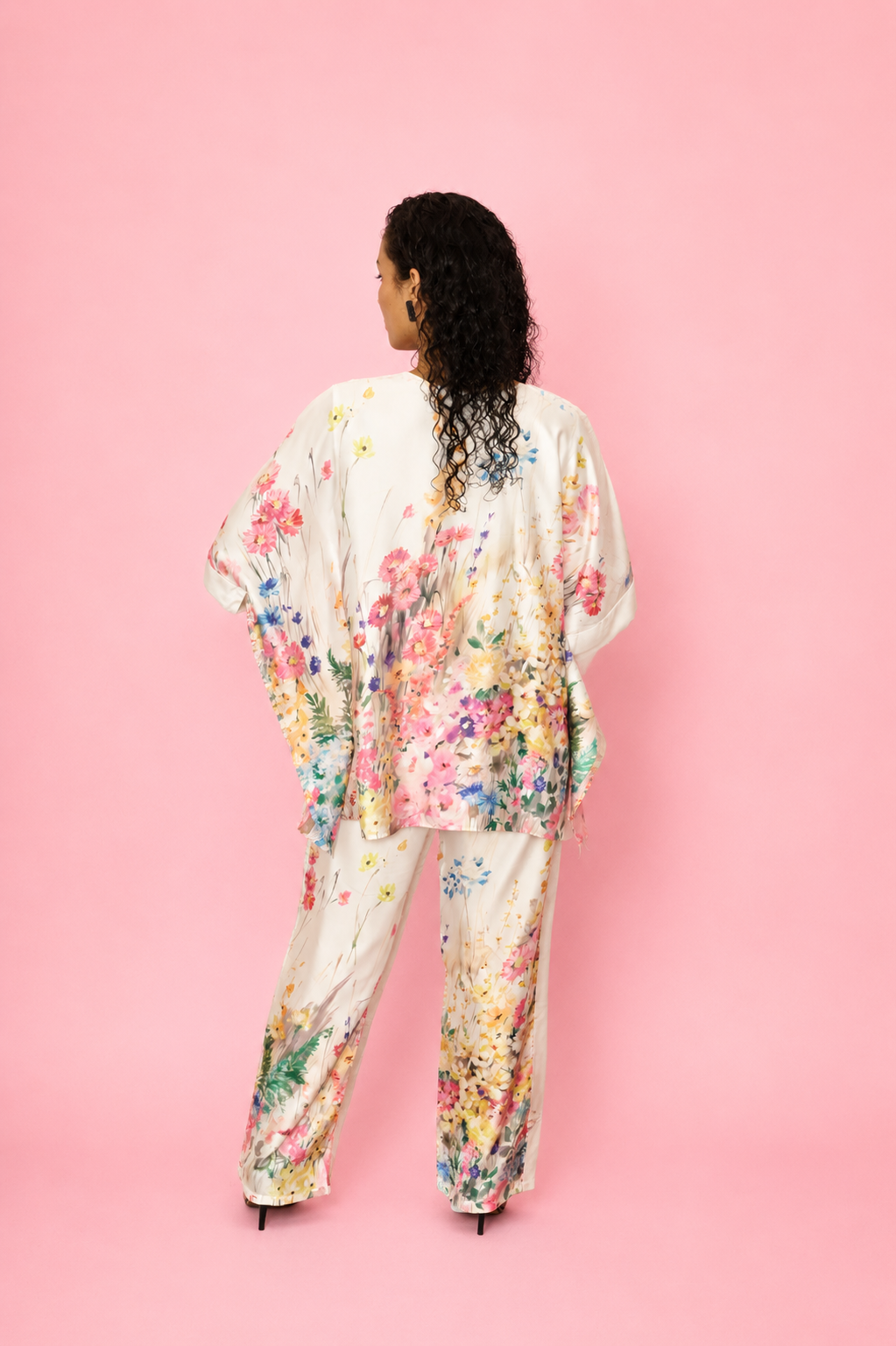 DINI's WATERCOLOUR BLOOM CO-ORD KAFTAN