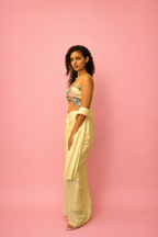 DINI's BUTTERFLY BLOOM DRAPE SKIRT SET