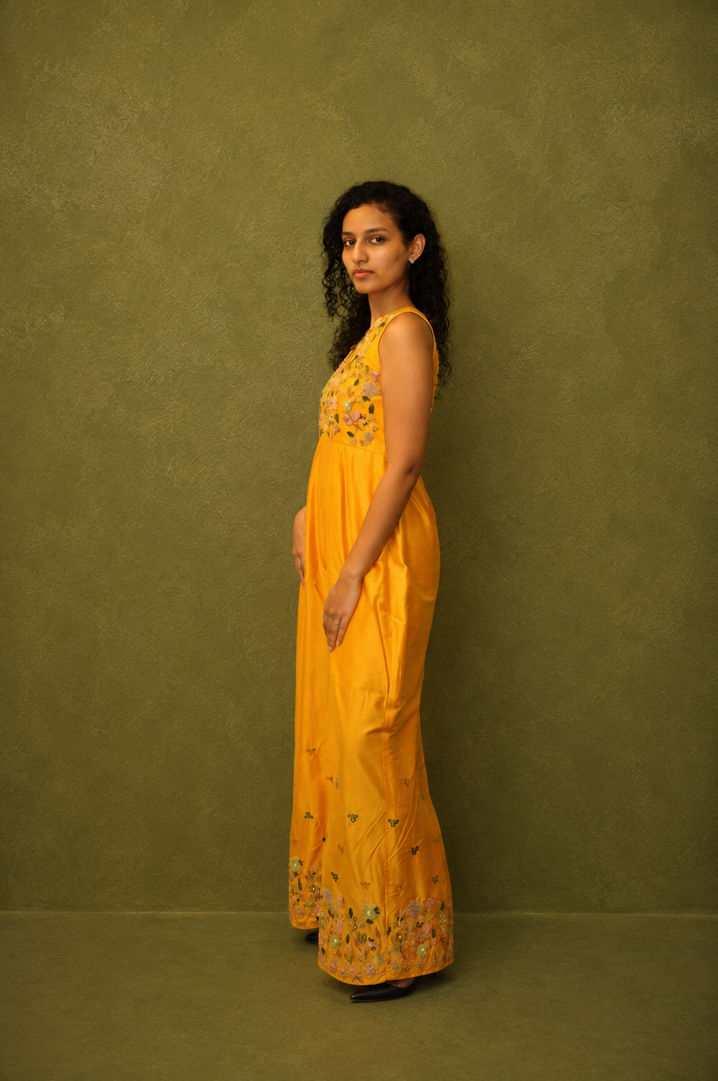 DINI's MUSTARD MARIGOLD - WIDE LEG JUMPSUIT