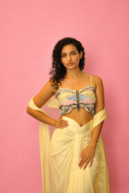DINI's BUTTERFLY BLOOM DRAPE SKIRT SET