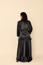 DINI's SHADOW BLOOM MONOCHROME SATIN CO-ORD SET
