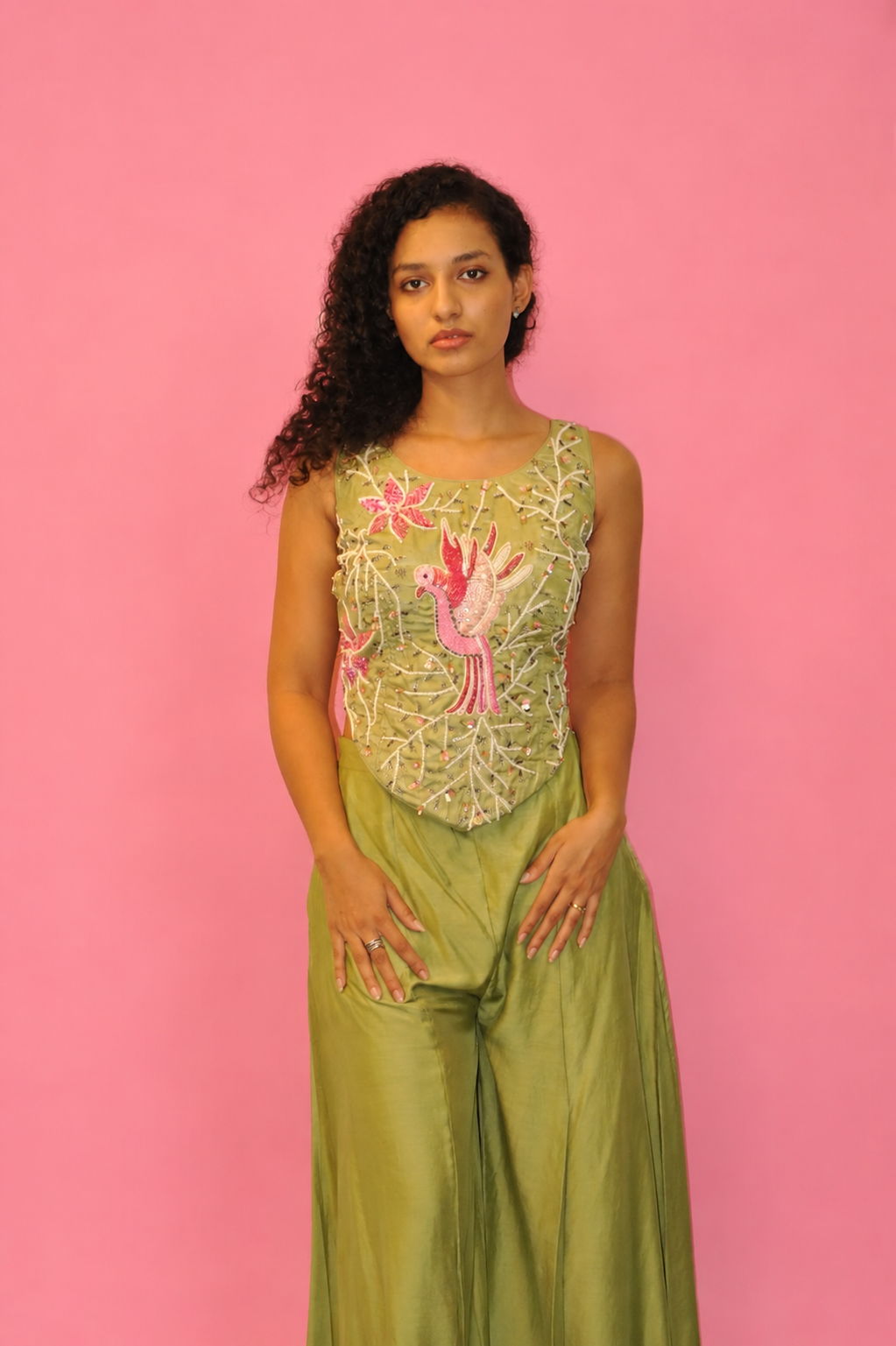 DINI's  OLIVE MACAW PARADISE CO-ORD SET