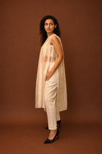 DINI's VANILLA GRID TUNIC SET