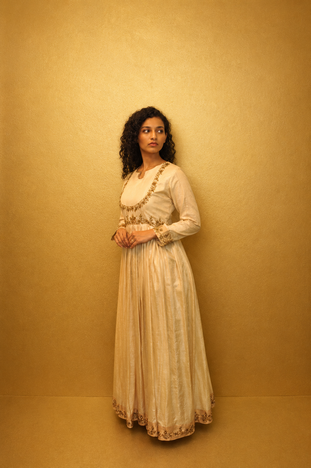 DINI's IMPERIAL IVORY ANARKALI