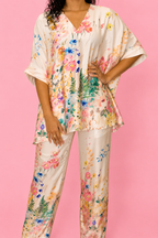 DINI's WATERCOLOUR BLOOM CO-ORD KAFTAN