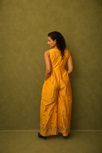 DINI's MUSTARD MARIGOLD - WIDE LEG JUMPSUIT