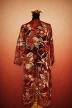 DINI's VINTAGE RED TAPESTRY SHRUG