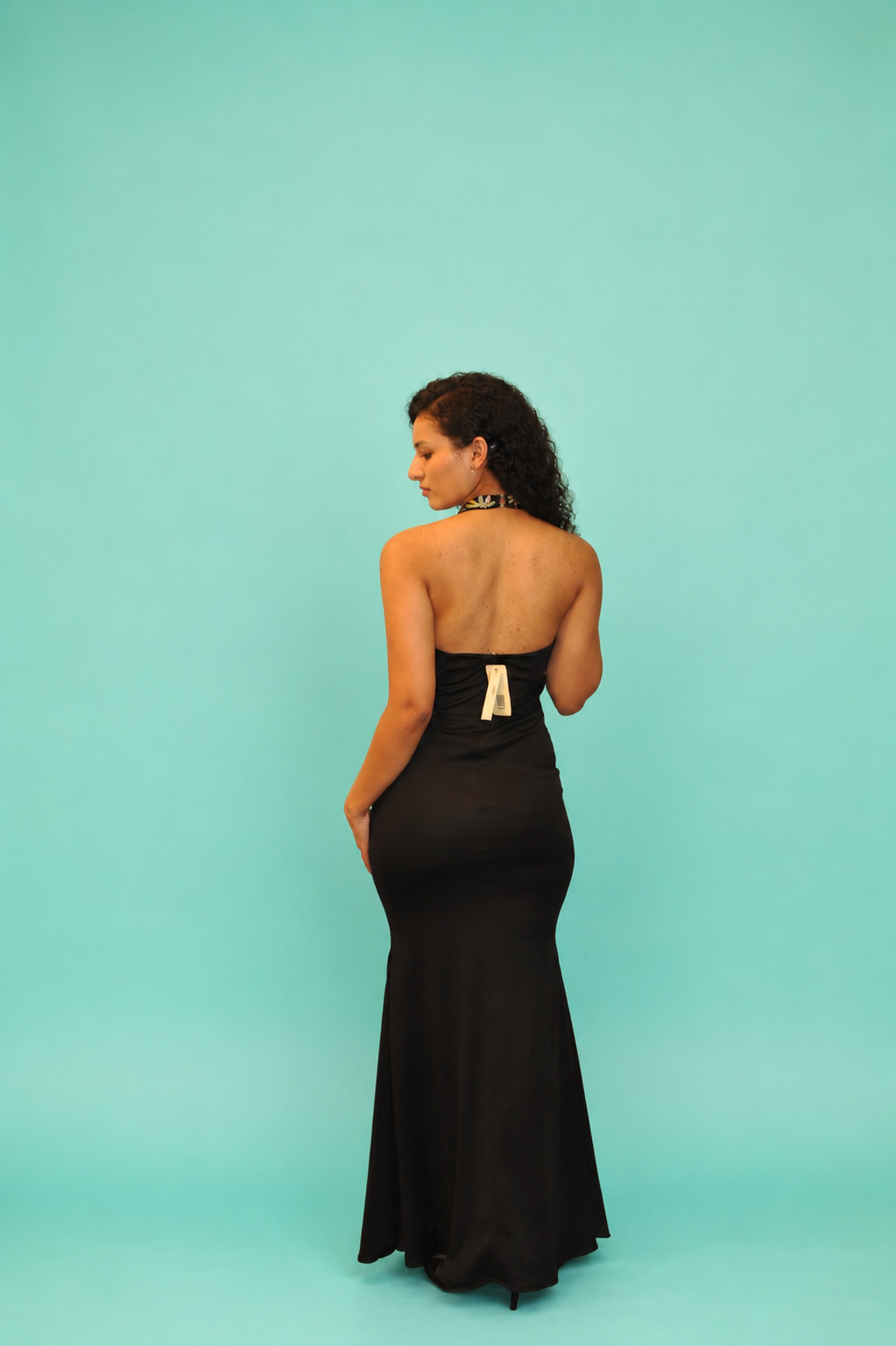 DINI's FLORA ILLUSION EVENING DRESS