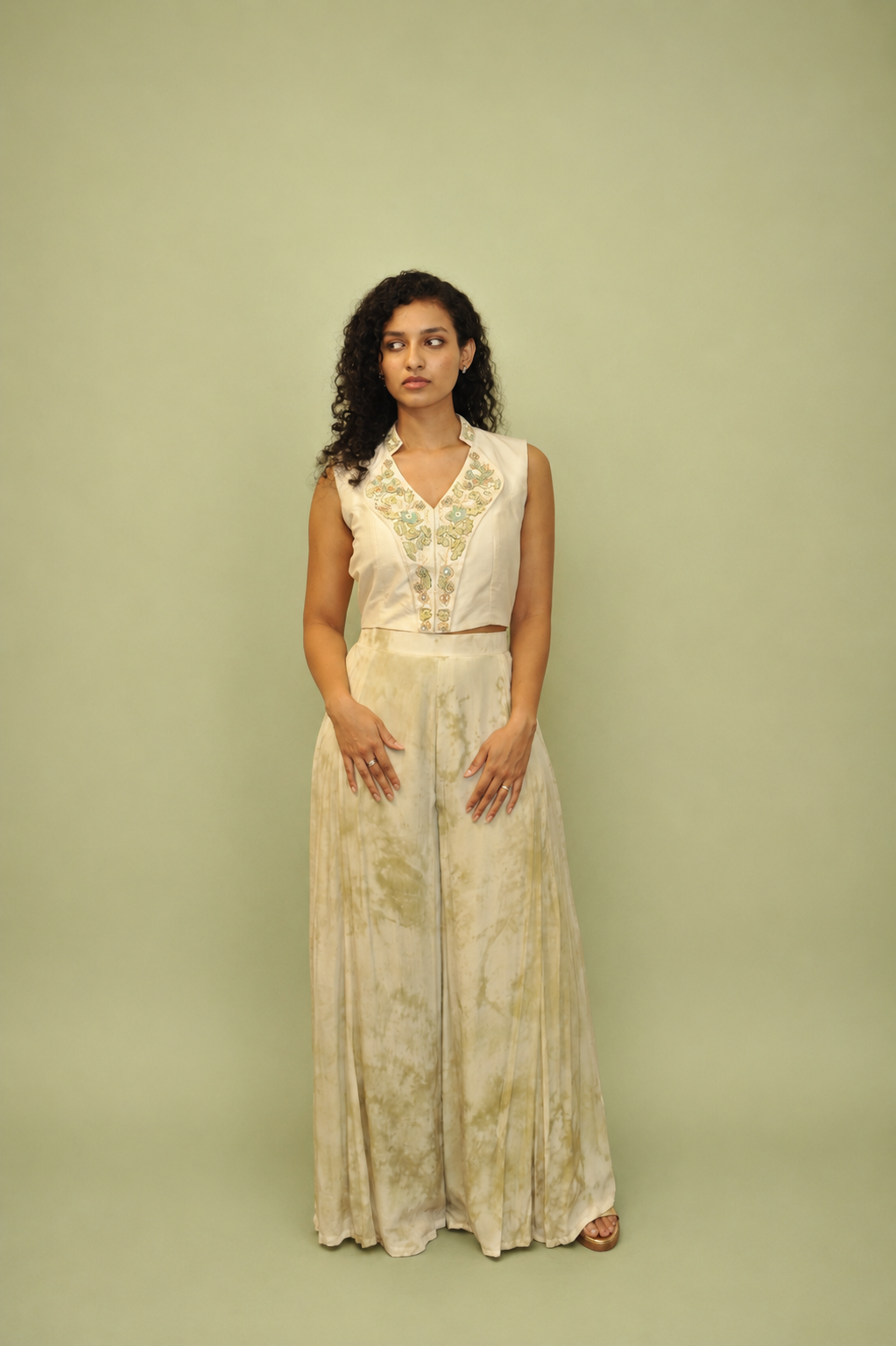 DINI's CREAM CALACATTA CO-ORD SET