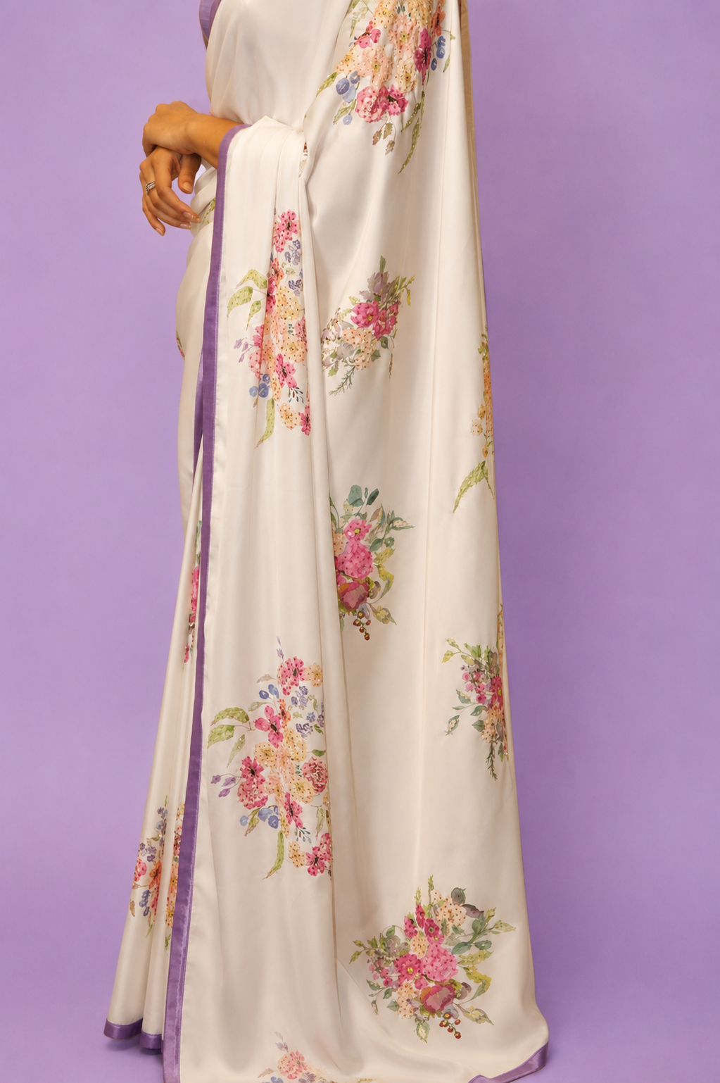 DINI's LILAC BLOSSOM SAREE